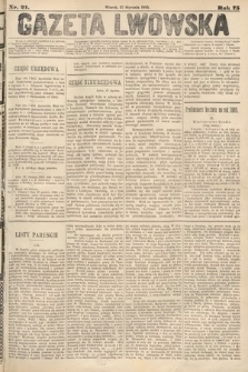 Gazeta Lwowska. 1885, nr 21