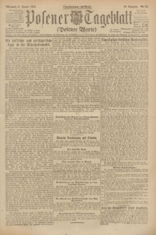 Posener Tageblatt (Posener Warte). Jg.62, Nr. 24 (31 Januar 1923) + dod.