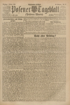 Posener Tageblatt (Posener Warte). Jg.62, Nr. 27 (4 Februar 1923) + dod.