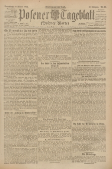 Posener Tageblatt (Posener Warte). Jg.62, Nr. 32 (10 Februar 1923) + dod.