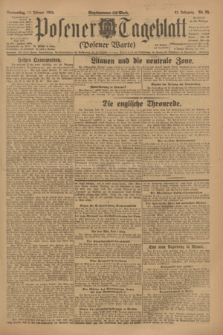 Posener Tageblatt (Posener Warte). Jg.62, Nr. 36 (15 Februar 1923)
