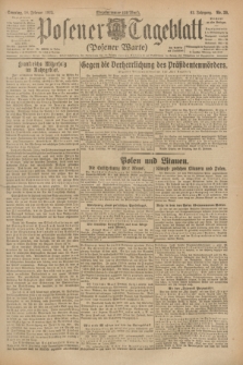 Posener Tageblatt (Posener Warte). Jg.62, Nr. 39 (18 Februar 1923) + dod.