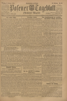 Posener Tageblatt (Posener Warte). Jg.62, Nr. 40 (20 Februar 1923) + dod.