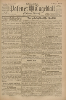 Posener Tageblatt (Posener Warte). Jg.62, Nr. 42 (22 Februar 1923) + dod.