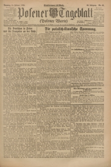 Posener Tageblatt (Posener Warte). Jg.62, Nr. 45 (25 Februar 1923) + dod.