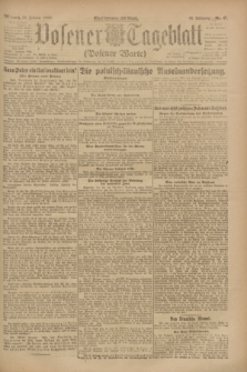 Posener Tageblatt (Posener Warte). Jg.62, Nr. 47 (28 Februar 1923) + dod.