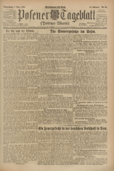Posener Tageblatt (Posener Warte). Jg.62, Nr. 54 (8 März 1923) + dod.