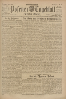 Posener Tageblatt (Posener Warte). Jg.62, Nr. 55 (9 März 1923)