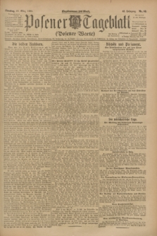 Posener Tageblatt (Posener Warte). Jg.62, Nr. 58 (13 März 1923)