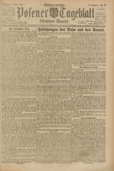 Posener Tageblatt (Posener Warte). Jg.62, Nr. 63 (18 März 1923) + dod.