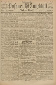 Posener Tageblatt (Posener Warte). Jg.62, Nr. 66 (22 März 1923)