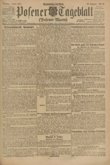 Posener Tageblatt (Posener Warte). Jg.62, Nr. 74 (1 April 1923) + dod.