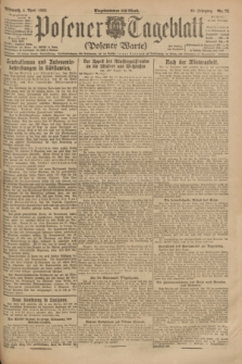 Posener Tageblatt (Posener Warte). Jg.62, Nr. 75 (4 April 1923) + dod.