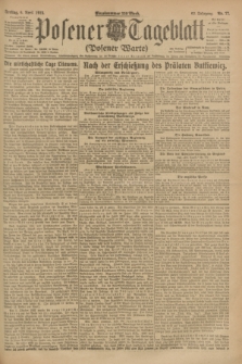 Posener Tageblatt (Posener Warte). Jg.62, Nr. 77 (6 April 1923) + dod.
