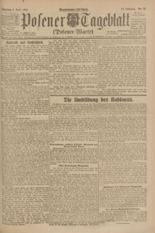 Posener Tageblatt (Posener Warte). Jg.62, Nr. 79 (8 April 1923) + dod.