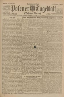 Posener Tageblatt (Posener Warte). Jg.62, Nr. 81 (11 April 1923) + dod.