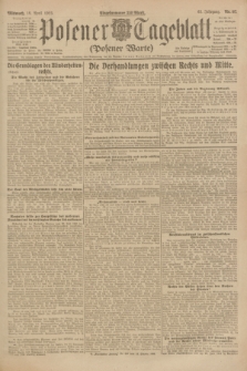 Posener Tageblatt (Posener Warte). Jg.62, Nr. 87 (18 April 1923) + dod.
