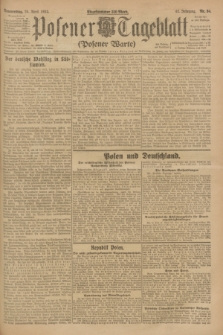 Posener Tageblatt (Posener Warte). Jg.62, Nr. 94 (26 April 1923) + dod.