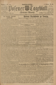 Posener Tageblatt (Posener Warte). Jg.62, Nr. 106 (13 Mai 1923) + dod.