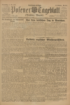 Posener Tageblatt (Posener Warte). Jg.62, Nr. 114 (24 Mai 1923) + dod.