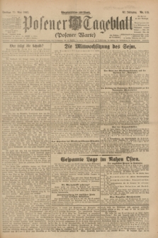 Posener Tageblatt (Posener Warte). Jg.62, Nr. 115 (25 Mai 1923) + dod.