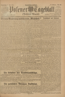 Posener Tageblatt (Posener Warte). Jg.62, Nr. 120 (31 Mai 1923) + dod.