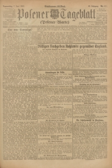Posener Tageblatt (Posener Warte). Jg.62, Nr. 125 (7 Juni 1923) + dod.