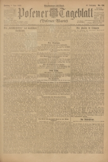 Posener Tageblatt (Posener Warte). Jg.62, Nr. 126 (8 Juni 1923) + dod.