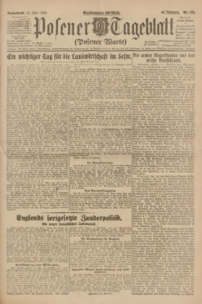 Posener Tageblatt (Posener Warte). Jg.62, Nr. 133 (16 Juni 1923) + dod.