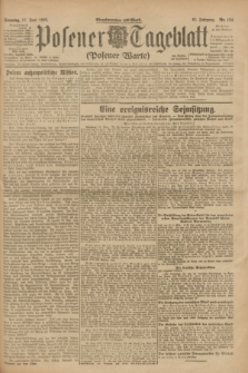 Posener Tageblatt (Posener Warte). Jg.62, Nr. 134 (17 Juni 1923) + dod.