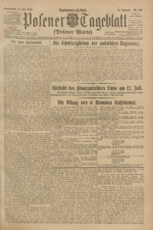Posener Tageblatt (Posener Warte). Jg.62, Nr. 156 (14 Juli 1923) + dod.