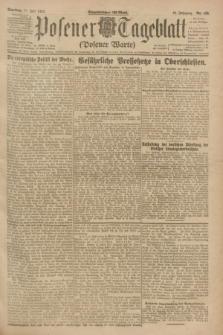 Posener Tageblatt (Posener Warte). Jg.62, Nr. 158 (17 Juli 1923) + dod.