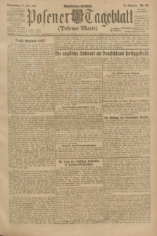 Posener Tageblatt (Posener Warte). Jg.62, Nr. 160 (19 Juli 1923) + dod.