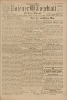 Posener Tageblatt (Posener Warte). Jg.62, Nr. 184 (17 August 1923) + dod.