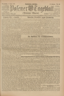 Posener Tageblatt (Posener Warte). Jg.62, Nr. 185 (18 August 1923) + dod.
