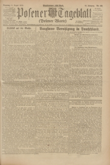 Posener Tageblatt (Posener Warte). Jg.62, Nr. 186 (19 August 1923) + dod.