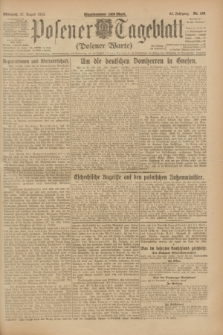 Posener Tageblatt (Posener Warte). Jg.62, Nr. 188 (22 August 1923) + dod.
