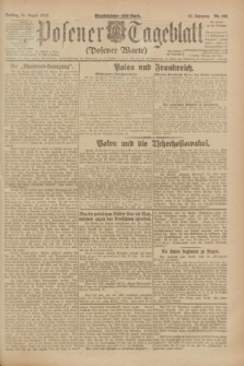 Posener Tageblatt (Posener Warte). Jg.62, Nr. 190 (24 August 1923)