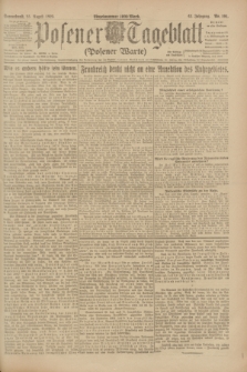 Posener Tageblatt (Posener Warte). Jg.62, Nr. 191 (25 August 1923) + dod.