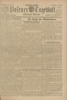 Posener Tageblatt (Posener Warte). Jg.62, Nr. 194 (29 August 1923) + dod.