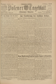 Posener Tageblatt (Posener Warte). Jg.62, Nr. 203 (8 September 1923) + dod.