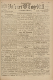 Posener Tageblatt (Posener Warte). Jg.62, Nr. 205 (11 September 1923) + dod.
