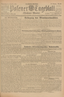 Posener Tageblatt (Posener Warte). Jg.62, Nr. 213 (20 September 1923) + dod.