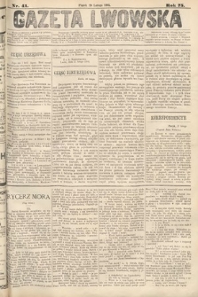 Gazeta Lwowska. 1885, nr 41