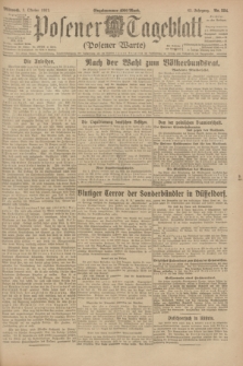 Posener Tageblatt (Posener Warte). Jg.62, Nr. 224 (3 Oktober 1923) + dod.