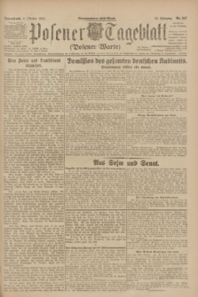 Posener Tageblatt (Posener Warte). Jg.62, Nr. 227 (6 Oktober 1923)