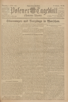 Posener Tageblatt (Posener Warte). Jg.62, Nr. 231 (11 Oktober 1923) + dod.