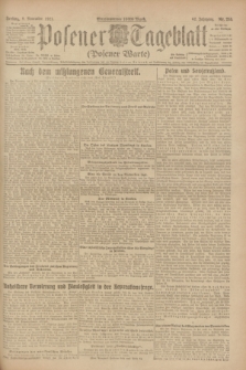 Posener Tageblatt (Posener Warte). Jg.62, Nr. 255 (9 November 1923) + dod.