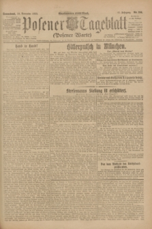 Posener Tageblatt (Posener Warte). Jg.62, Nr. 256 (10 November 1923) + dod.
