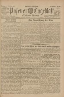 Posener Tageblatt (Posener Warte). Jg.62, Nr. 257 (11 November 1923) + dod.